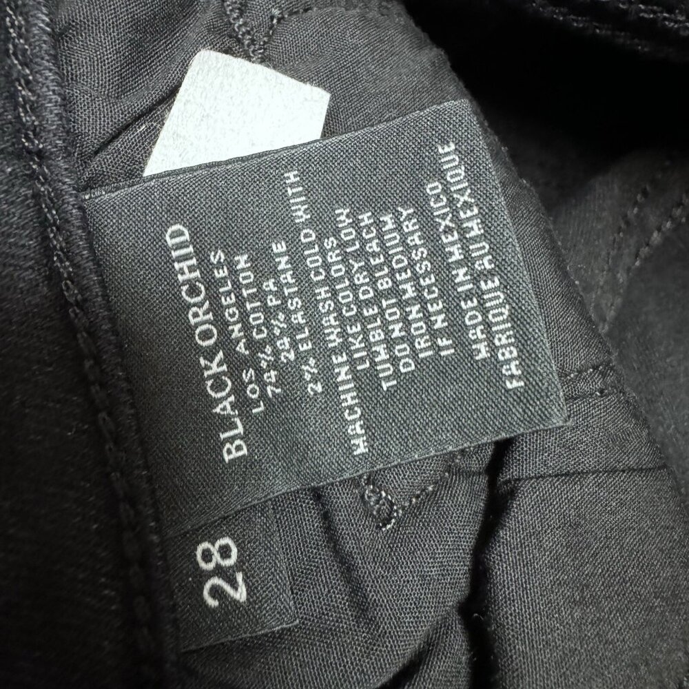 Black Orchid Jeans Women’s Black Distressed Skinny Pockets Size 28 - Picture 9 of 12
